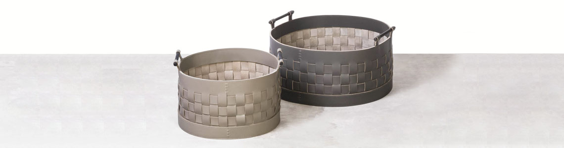 Luxury Leather Storage Basket