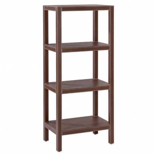 Bookshelf wooden frame covered in leather - AREZZO | Giobagnara