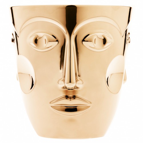 Champagne bucket in thin porcelain and precious metals - Champagne Bucket Oro| Giobagnara Il Prato V...