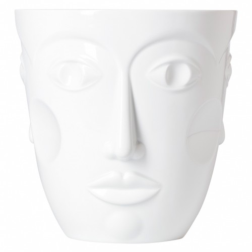 Champagne glasses in fine porcelain and precious metal - White Champagne Bucket | Giobagnara Il Prat...