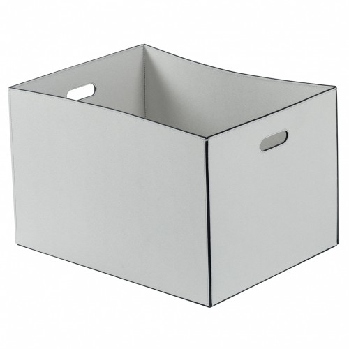 Rectangular Leather Basket - MAREA | Giobagnara