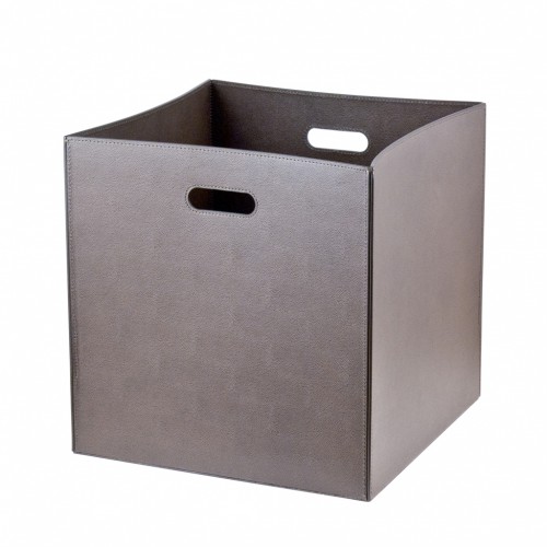 Square Leather Basket - MAREA | Giobagnara