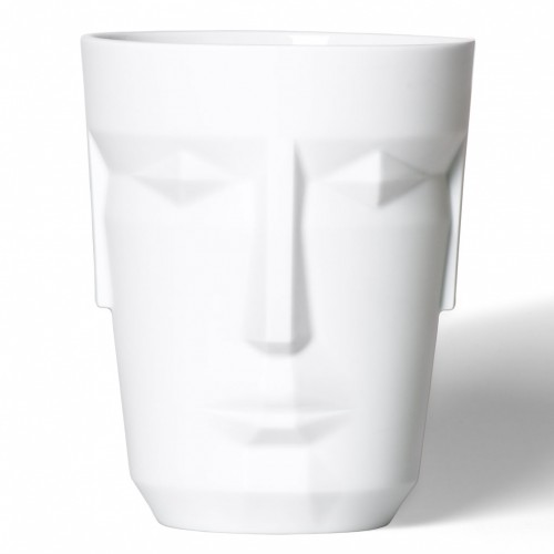 Ice bucket in precious satin and glossy matt thin porcelain - Prometheus | Giobagnara Il Prato Venez...