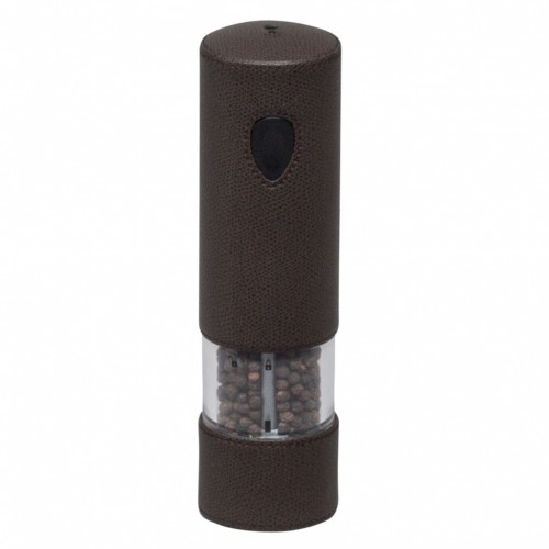 Electric pepper mill entirely covered in leather - LYON | Giobagnara