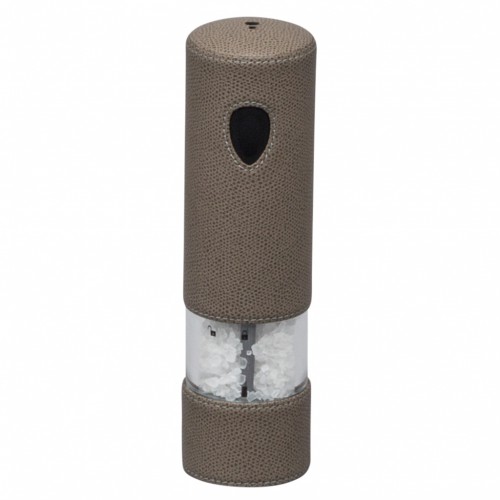 Electric salt mill entirely covered in leather - LYON | Giobagnara