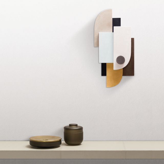 Wall sculpture in suede - Parete 1 Tabou | Giobagnara