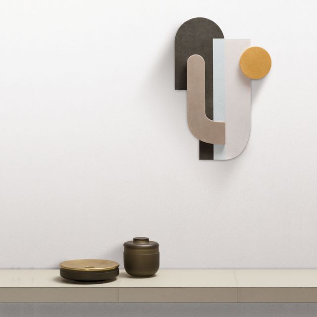 Wall sculpture in suede - Parete 2 Tabou | Giobagnara