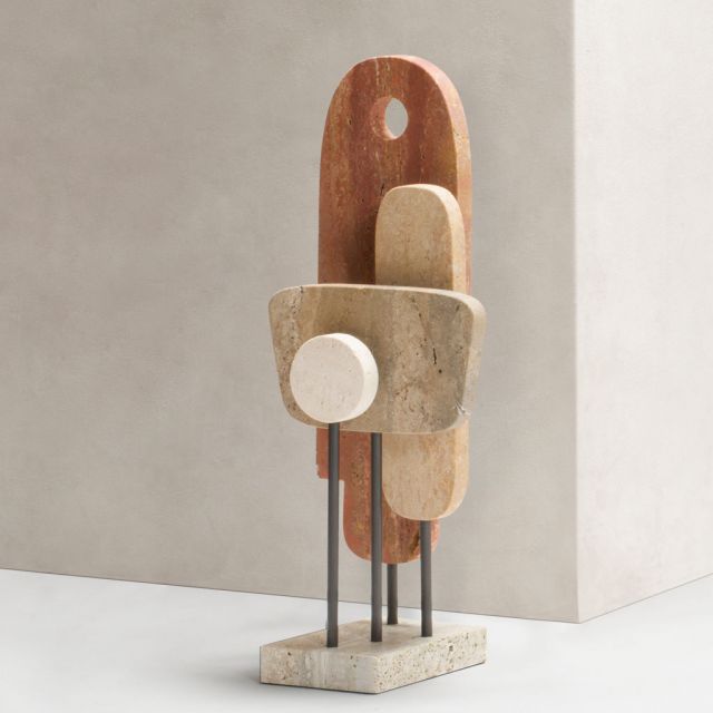Travertine marble sculpture - Sculpture 1 Tabou | Giobagnara