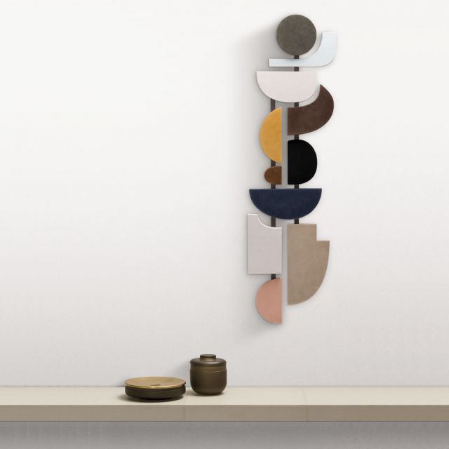 Wall sculpture in suede - Parete 5 Tabou | Giobagnara Il Prato Venezia