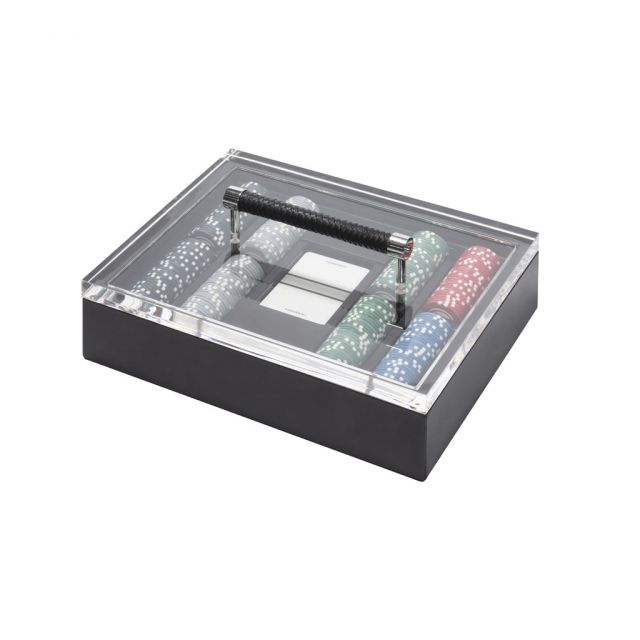 Leather poker case - Diana | Giobagnara