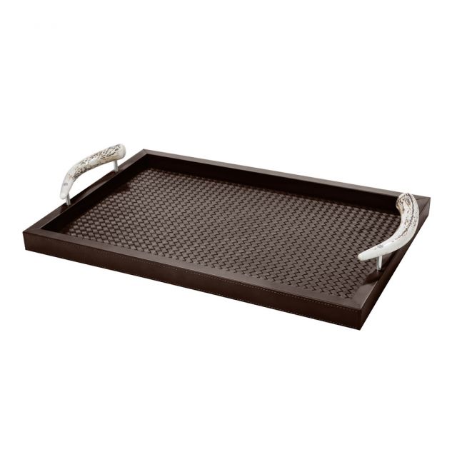 Handwoven rectangular tray - Dafne | Giobagnara
