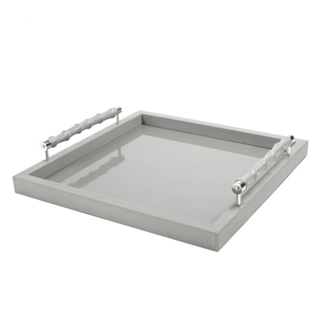 Lacquer square tray - Lea | Giobagnara