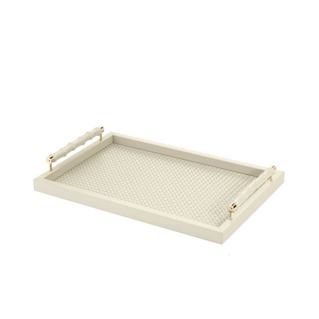 Handwoven rectangular tray - Lea | Giobagnara