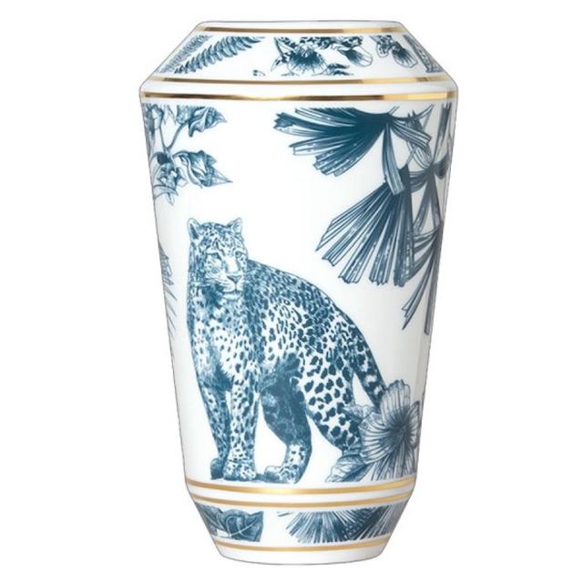 Small porcelain vase - luna paraiso blue | Giobagnara Venezia