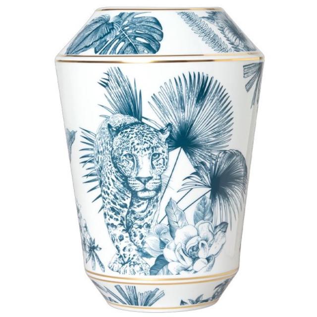 Large porcelain vase - Luna paraiso blue | Giobagnara Venezia