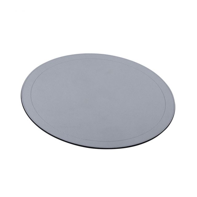 Round placemat in waterproof leather | Giobagnara