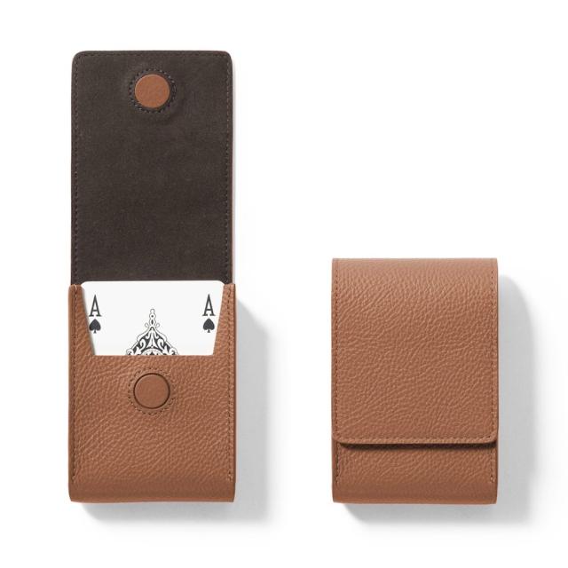 PLAYING CARD LEATHER POCHETTE - GIOBAGNARA X POTRONA FRAU