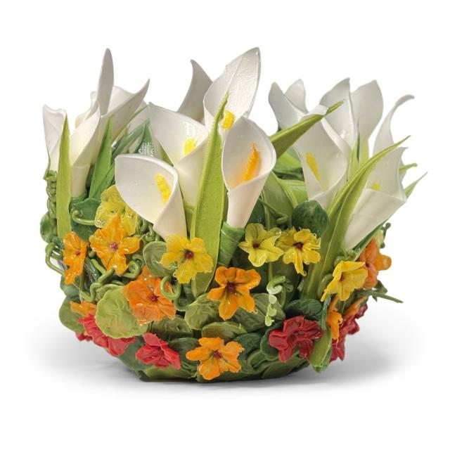 Silicone Rubber Vase handcrafted in Italy  - Floral Duet Medio | Giobagnara Venezia