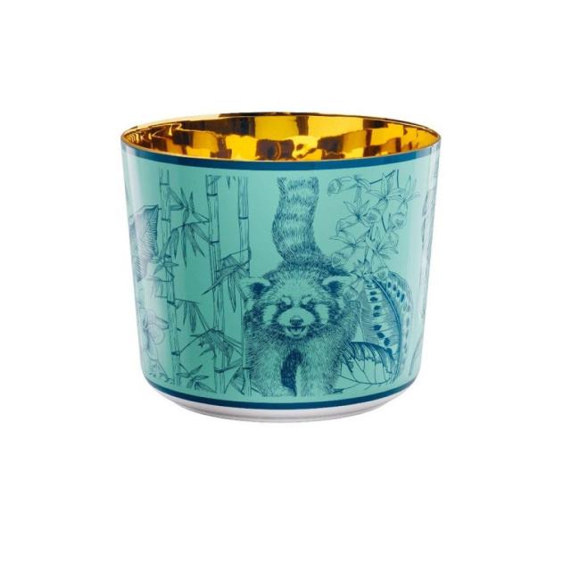 Champagne glasses in fine porcelain and precious metal - Gold Champagne Gobles | Giobagnara Il Prato...