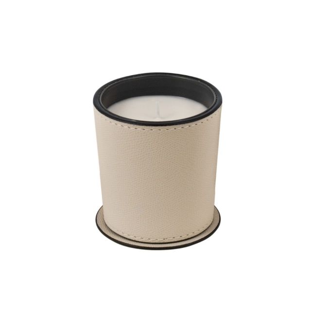 Candle holder in handcrafted leather - Prometeo | GioBagnara Venezia