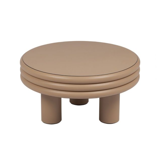 Coffee table in leather low large - Scala | GioBagnara Venezia