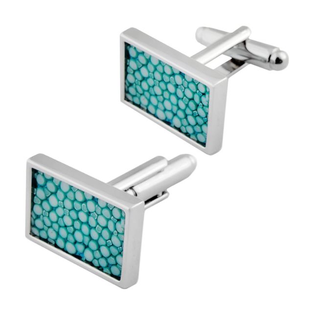 Rectangular cufflinks with high thickness hypoallergenic palladium plating - MARCUS | Giobagnara