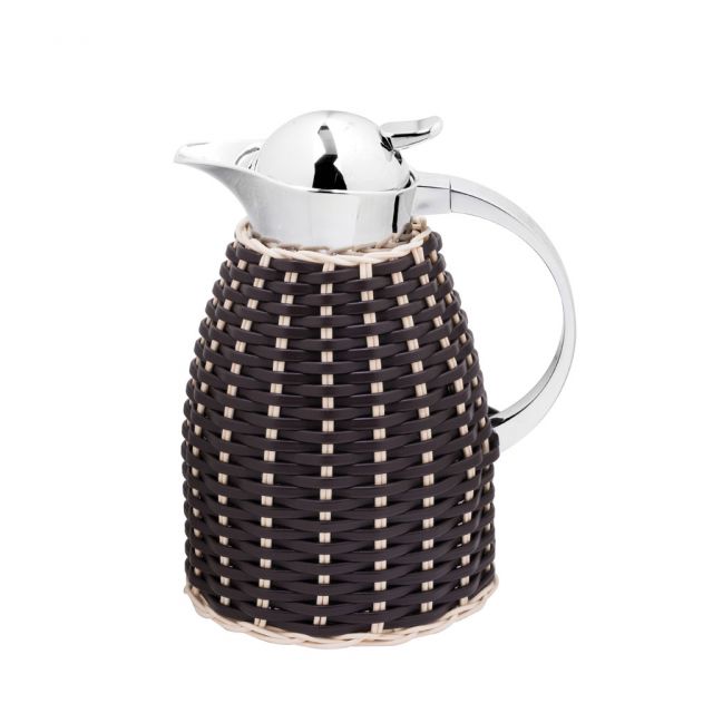 Leather and rattan carafe - Chantilly | Giobagnara