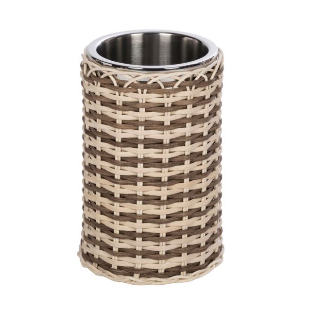 Rattan bicolor bottle cooler - Menton | Giobagnara