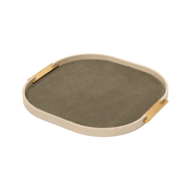 ROUNDED TRAY WITH REMOVABLE MAT - DAMA