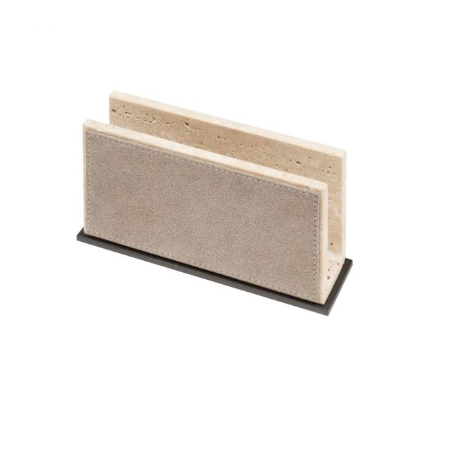 Leather and Marble Envelope Holder - Latina | Giobagnara