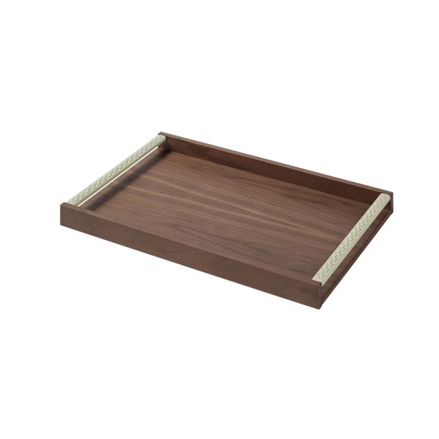 WALNUT RECTANGUAR TRAY - DAMA