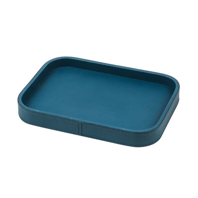 Rectangular valet tray in leather - Polo | Giobagnara