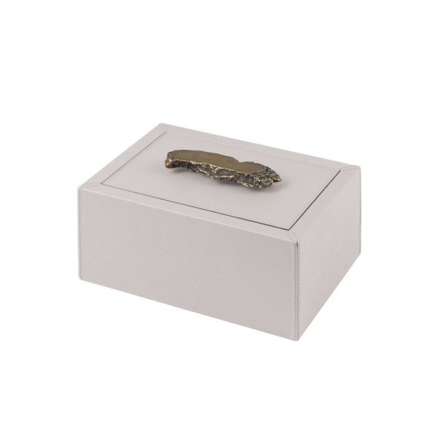 Rectangular box in leather -  Ambra | GioBagnara Venezia