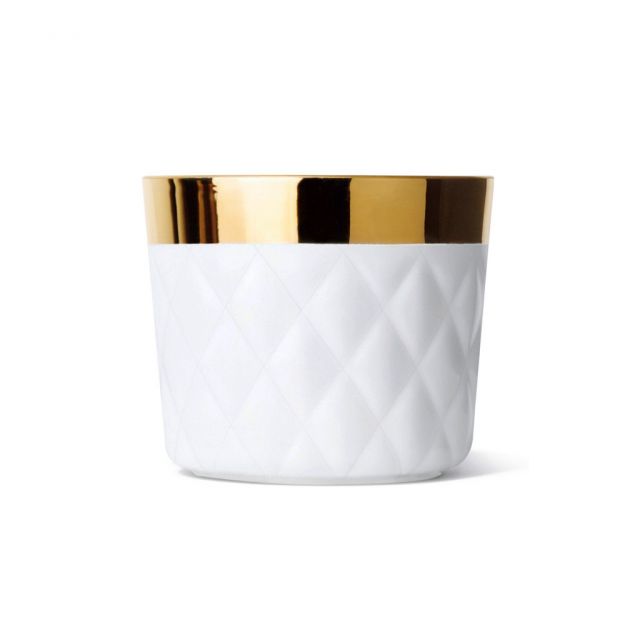 Champagne glasses in fine porcelain and precious metal - Champagne Goblets Cushion | Giobagnara Il P...