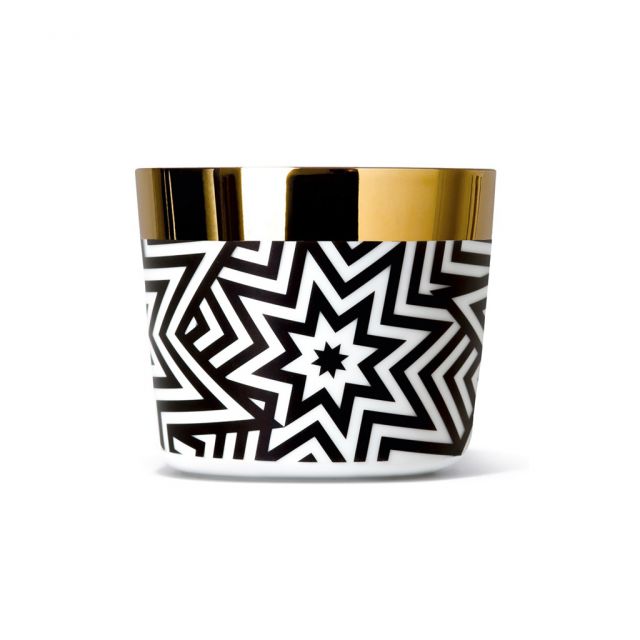 Champagne glasses in fine porcelain and precious metal - Champagne Goblets Stars | Giobagnara Il Pra...