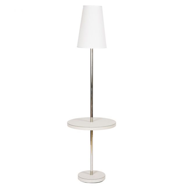 Table with lamp with wooden base and top covered in leather -  FRISO | Giobagnara