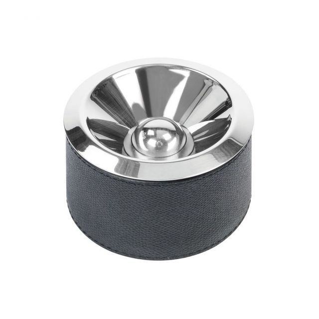 Ashtray in stainless steel and in leather - LOTUS | Giobagnara