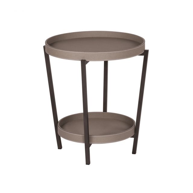 Folding table top covered in leather - RENZO | Giobagnara