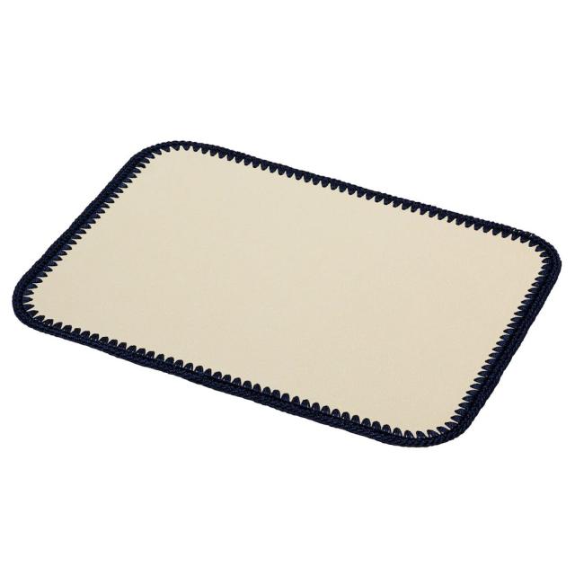 LEATHER & CROCHET PLACEMAT RECTANGULAR - ROCHELLE