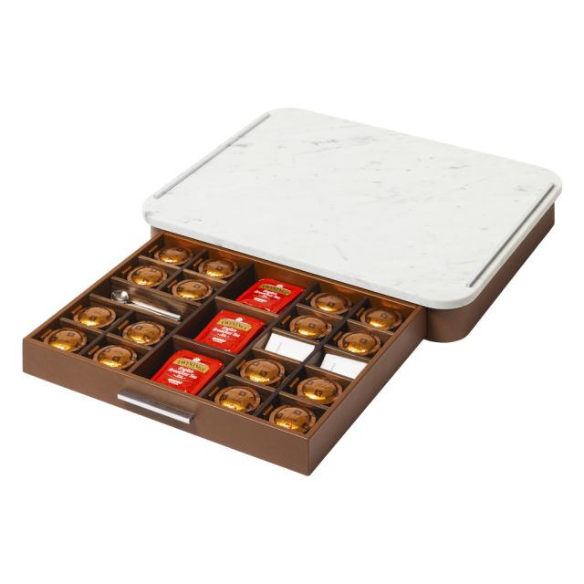 MARBLE COFFEE&TEA DRAWER ORGANIZER FOR PROFESSIONAL CAPSULES - SAINT GERMAIN DELUXE