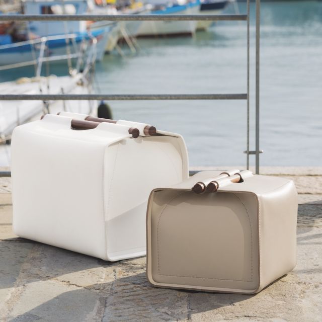Bestseller product primary image : Rectangular Storage Basket in Saddlery Leather - JOTA | Giobagnar