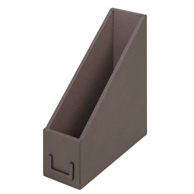 File holder with wooden structure covered in leather | Giobagnara