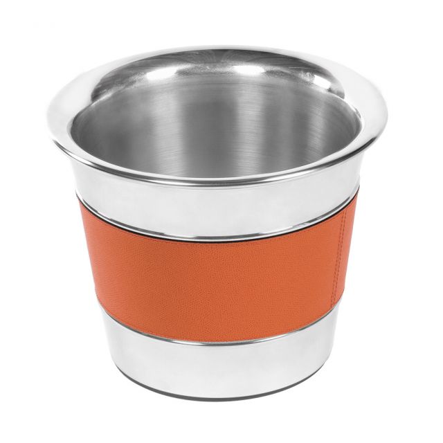 Champagne bucket steel structure with leather insert - OCEAN | Giobagnara