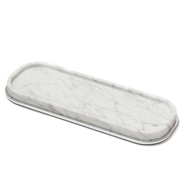 Arabescato Marble Long Valet Tray - Positano | Giobagnara