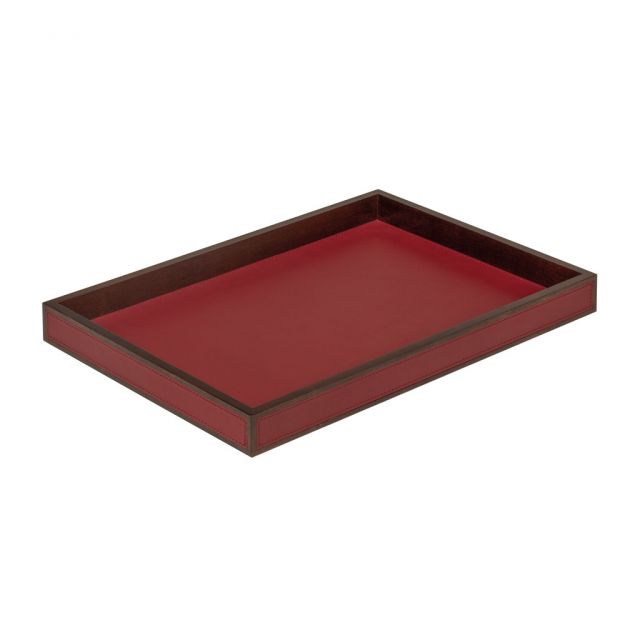 Tray with leather cover - MILANO | Giobagnara
