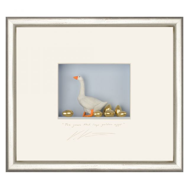 Three-dimensional Painting - THE GOOSE LAYING GOLDEN EGGS | Giobagnara Il Prato Venezia