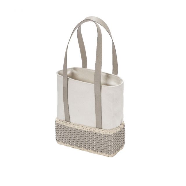 Leather and rattan bag - Talais | Giobagnara