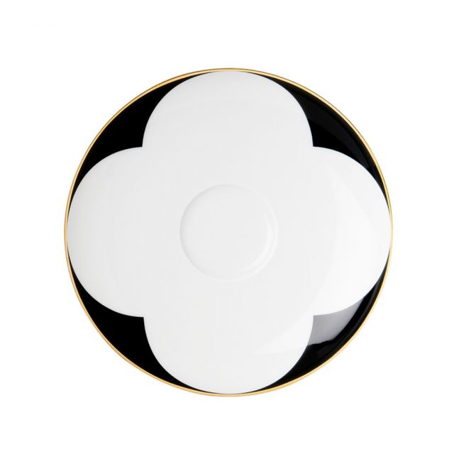 Tea saucer in wafer-thin porcelain and finest precious metal - Cadoro | Giobagnara Il Prato Venezia