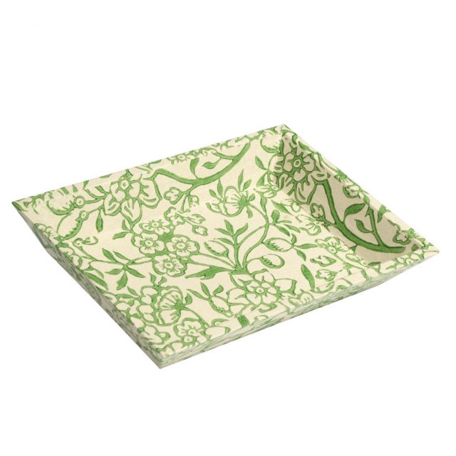 Valet Tray with wooden structure covered with hand-printed paper according to Venetian craftsmanship...