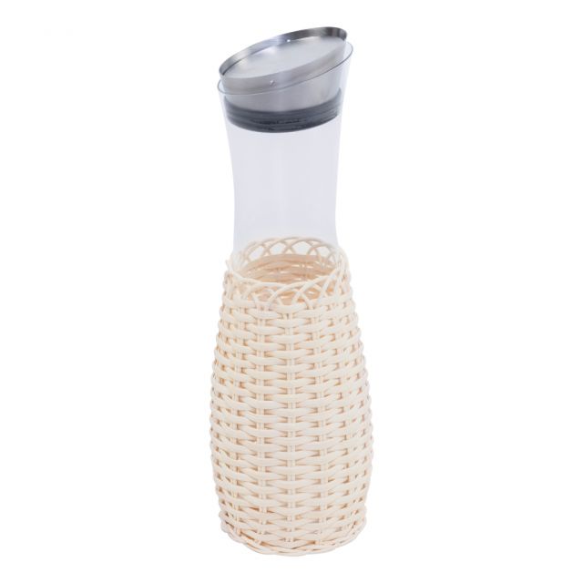 Caraffe partially covered in rattan and fine crystal - DIJON | Giobagnara